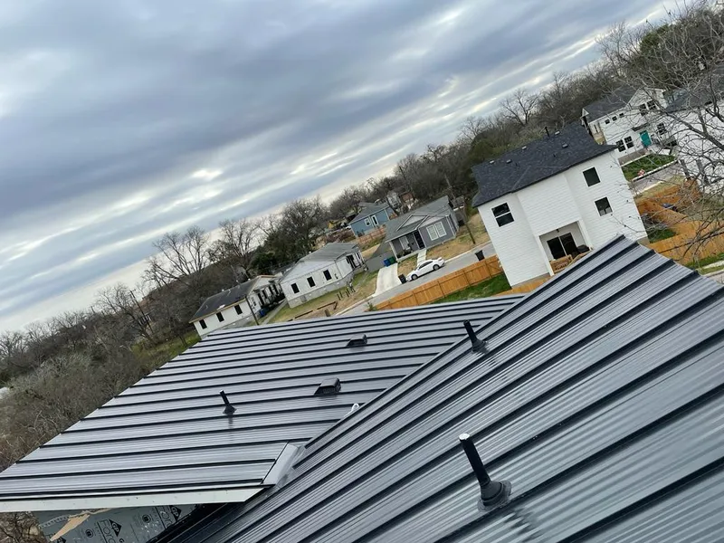 Standing seam metal roof panels with vents for Skylight Repair in Anadarko